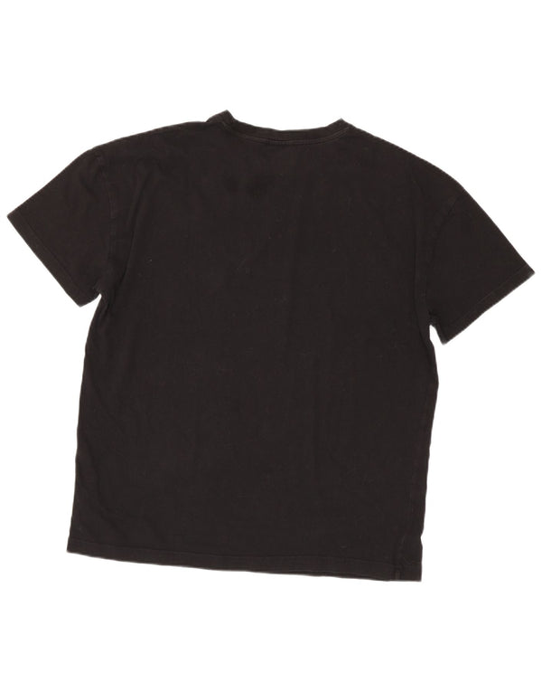 Kappa Womens T-Shirt Top UK 16 Large Black Cotton