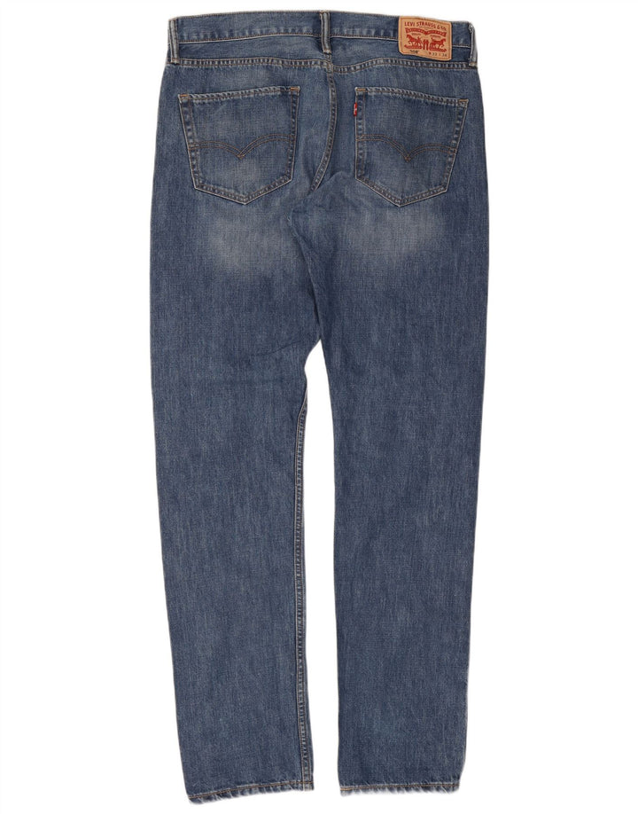 Levi's Mens 508 Regular Tapered Jeans W33 L34 Blue Cotton
