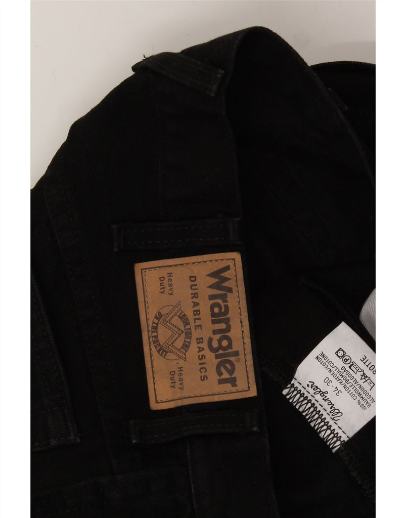 WRANGLER Mens Tapered Jeans W34 L30 Black Cotton Vintage Wrangler and Second-Hand Wrangler from Messina Hembry 