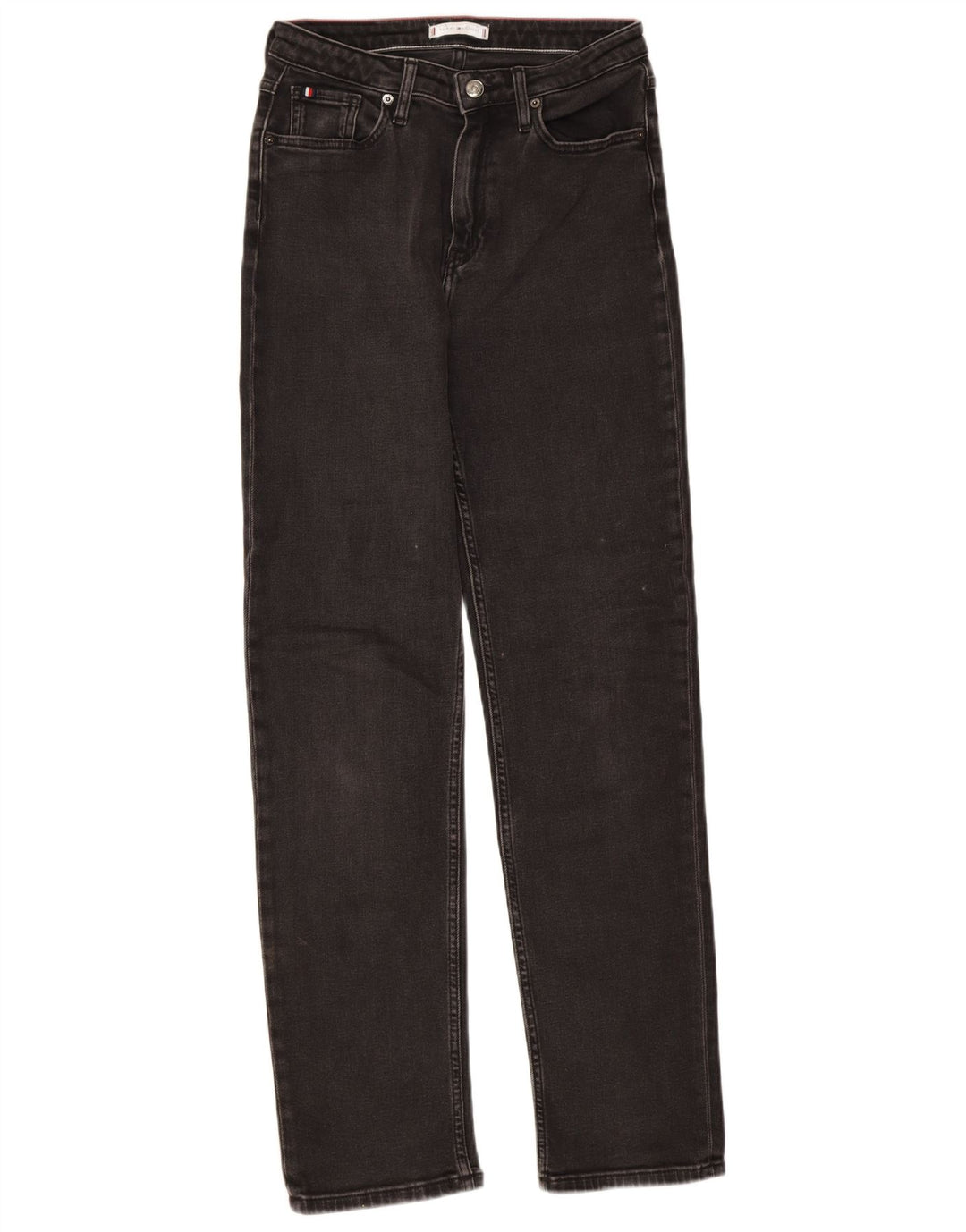 Tommy Hilfiger Womens Straight Jeans W28 L32 Black Cotton