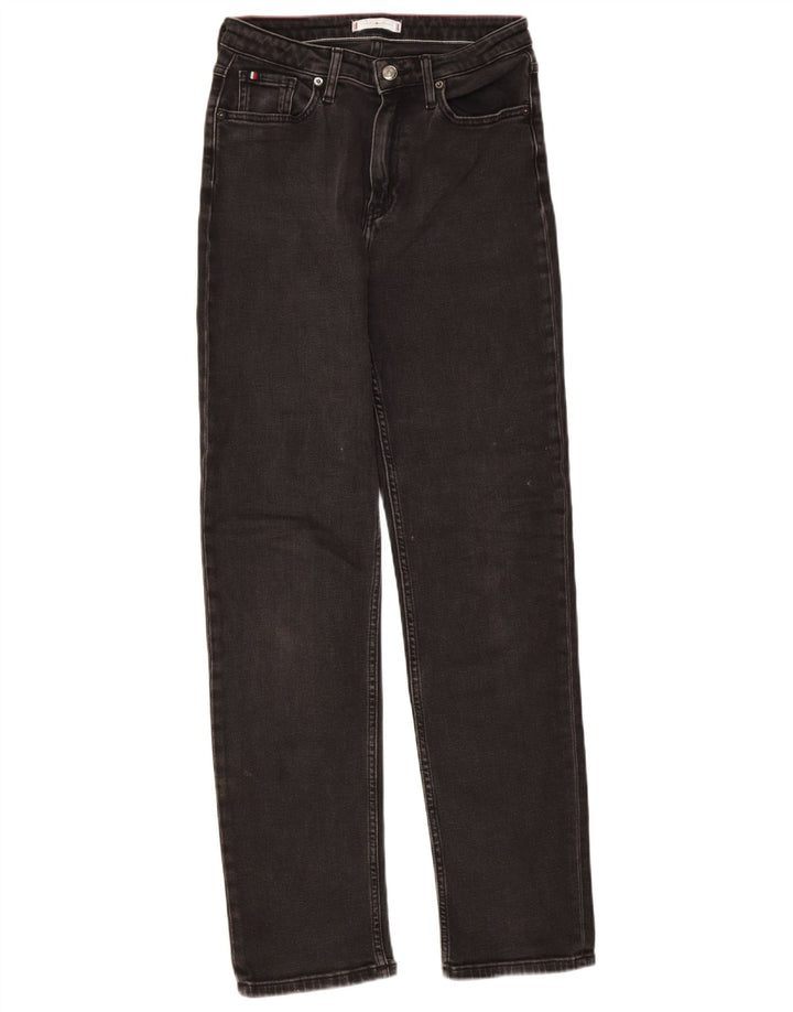 Tommy Hilfiger Womens Straight Jeans W28 L32 Black Cotton
