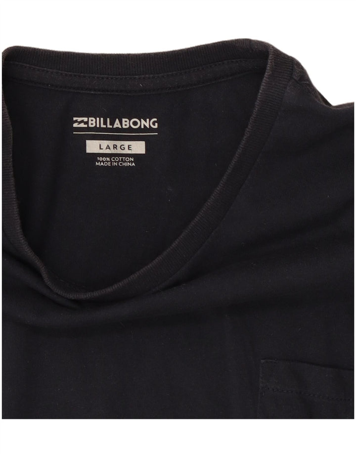 Billabong Mens T-Shirt Top Large Navy Blue