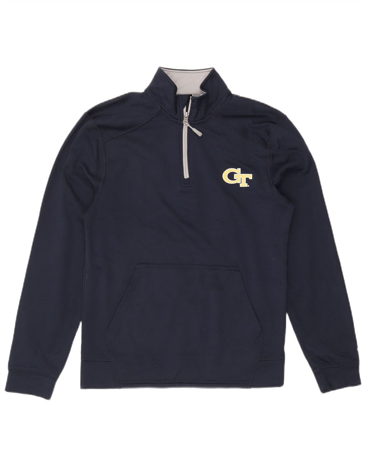 Champion Mens Graphic Sweatshirt Jumper Small Navy Blue Polyester Sports