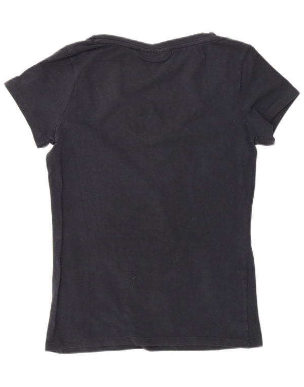 Lee Womens T-Shirt Top UK 14 Large Black