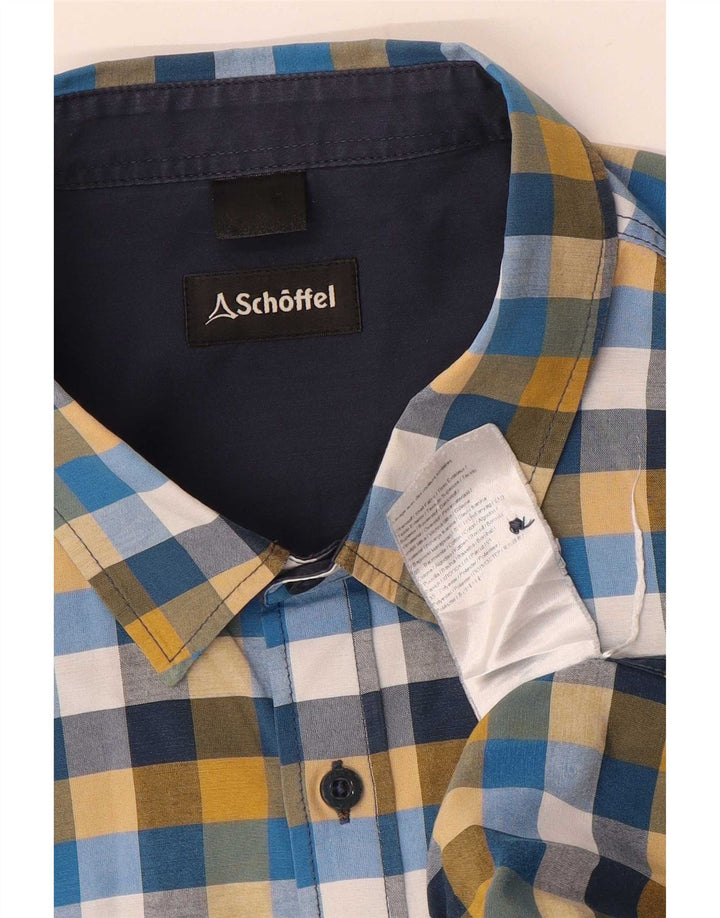 Schoffel Mens Shirt Large Multicoloured Check Cotton