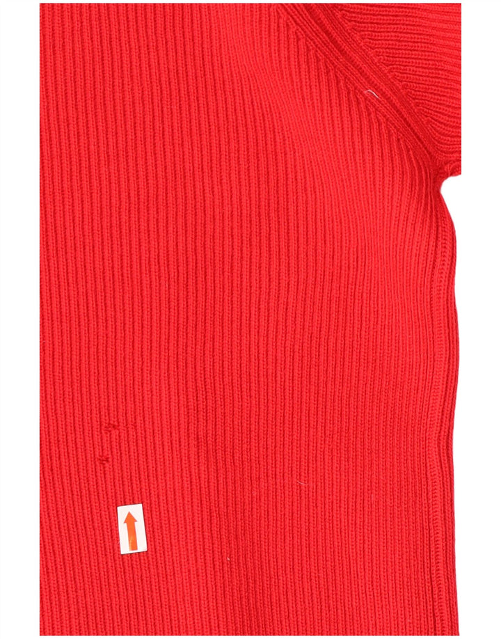 Marina Yachting Mens Crew Neck Jumper Sweater Small Red Virgin Wool