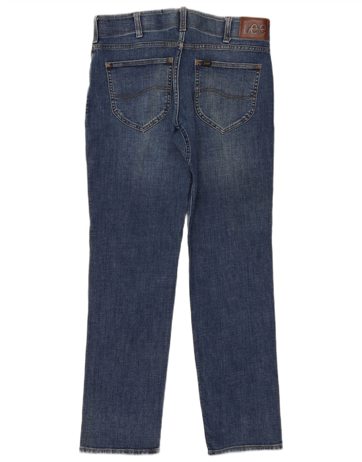 Lee Mens Straight Tapered Jeans W34 L31 Blue