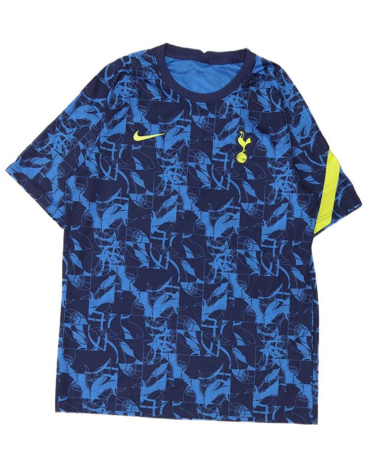 Nike Mens Tottenham Hotspur T-Shirt Top Large Navy Blue Geometric