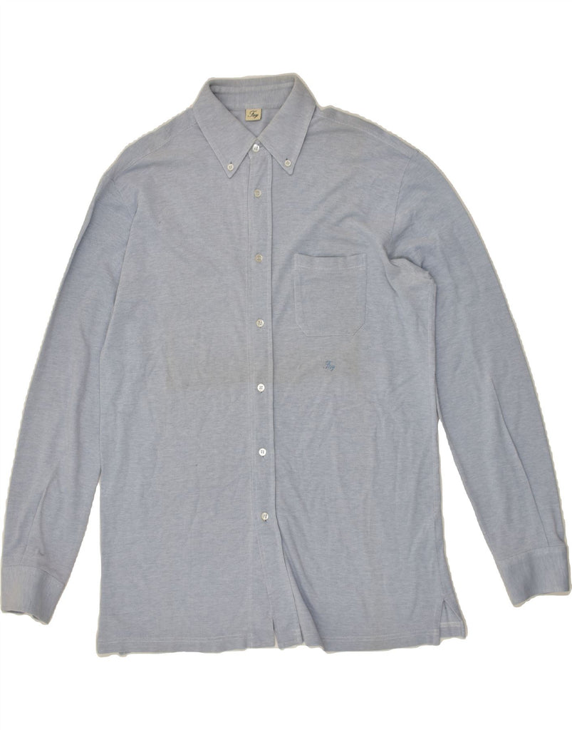 FAY Mens Shirt XL Blue Cotton | Vintage Fay | Thrift | Second-Hand Fay | Used Clothing | Messina Hembry 