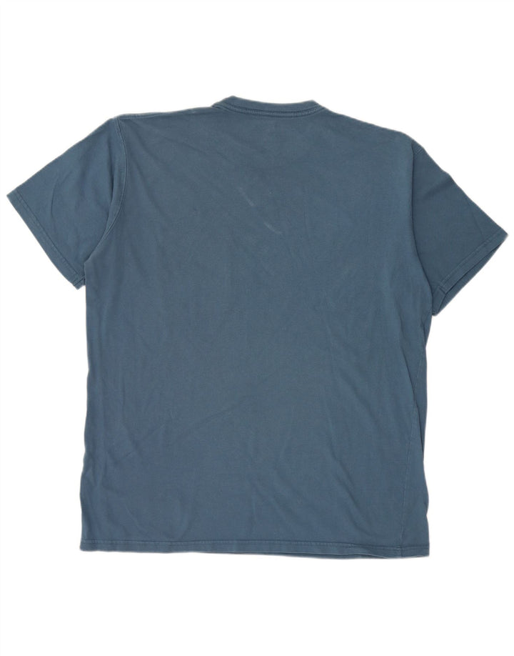 Russell Athletic Mens T-Shirt Top Large Blue Cotton