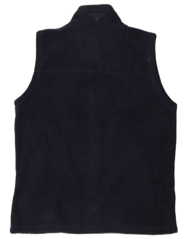 James Pringle Mens Fleece Gilet UK 38 Medium Navy Blue Polyester