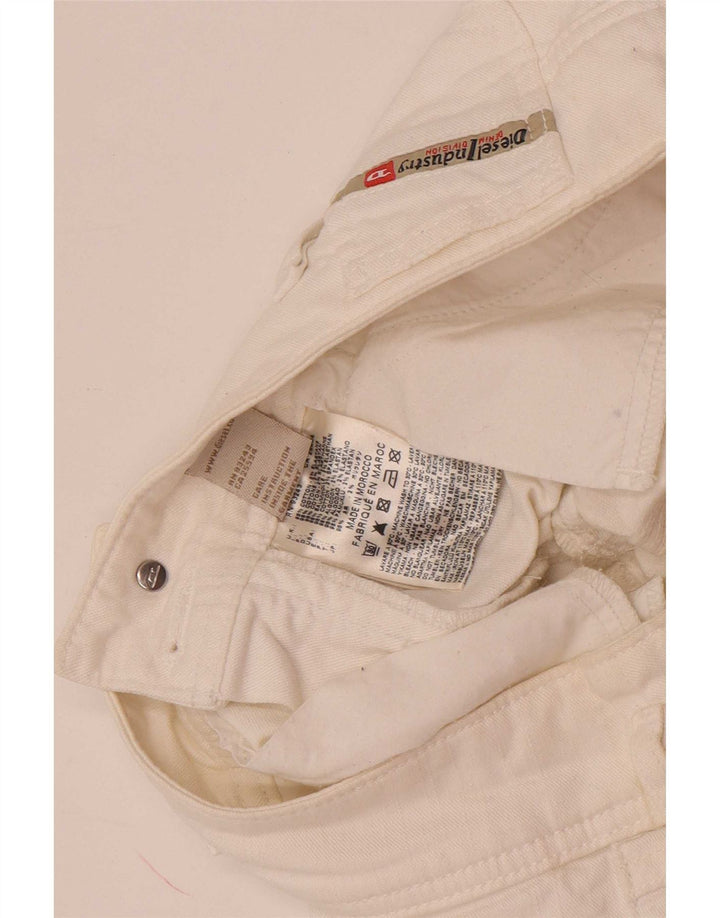 Diesel Womens Slim Jeans W28 L33 White Cotton