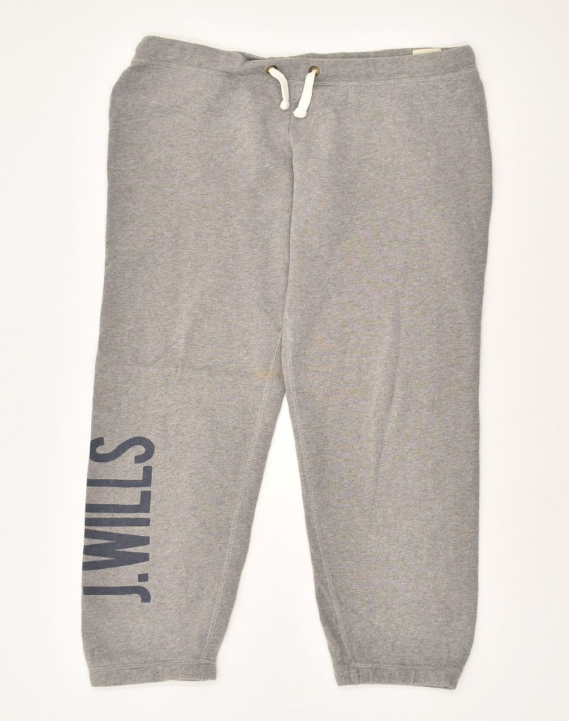 JACK WILLS Womens Graphic Tracksuit Trousers UK 10 Small Grey Cotton | Vintage Jack Wills | Thrift | Second-Hand Jack Wills | Used Clothing | Messina Hembry 