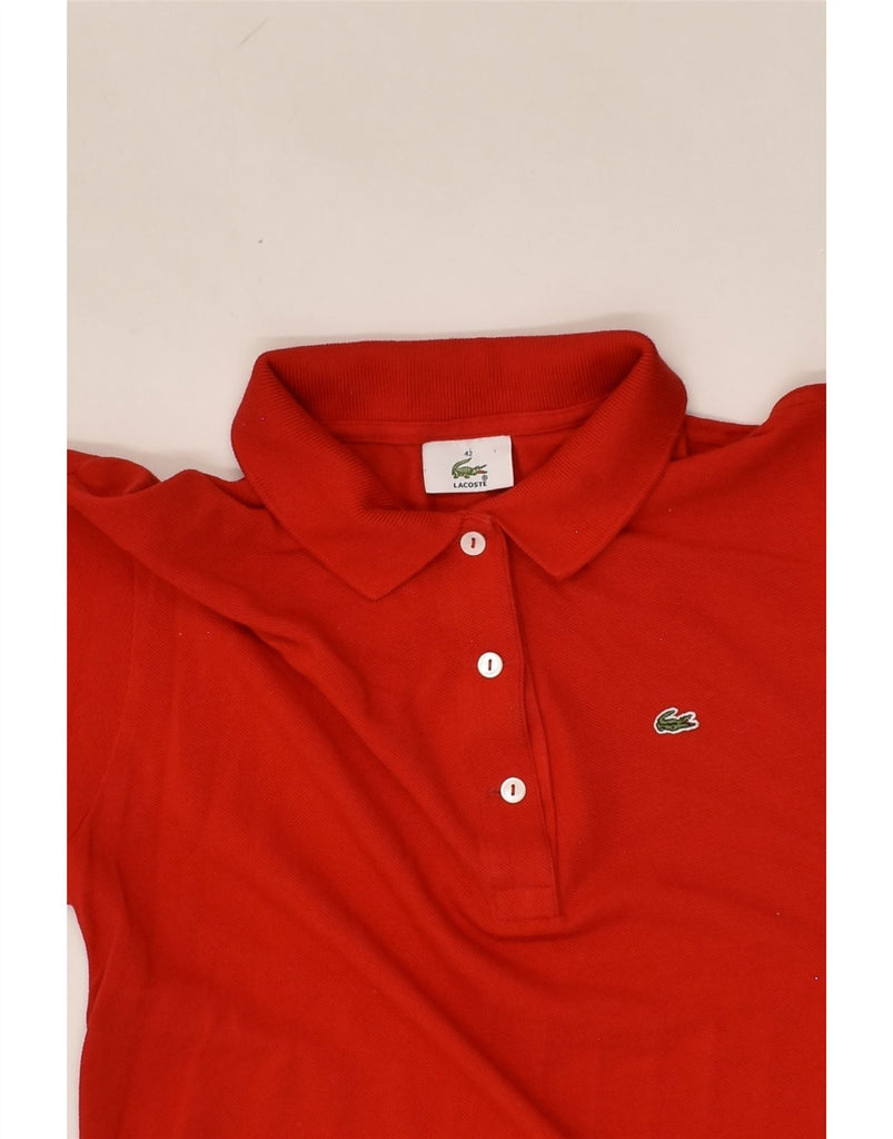 LACOSTE Mens Polo Shirt Size 42 Large Red Cotton | Vintage Lacoste | Thrift | Second-Hand Lacoste | Used Clothing | Messina Hembry 