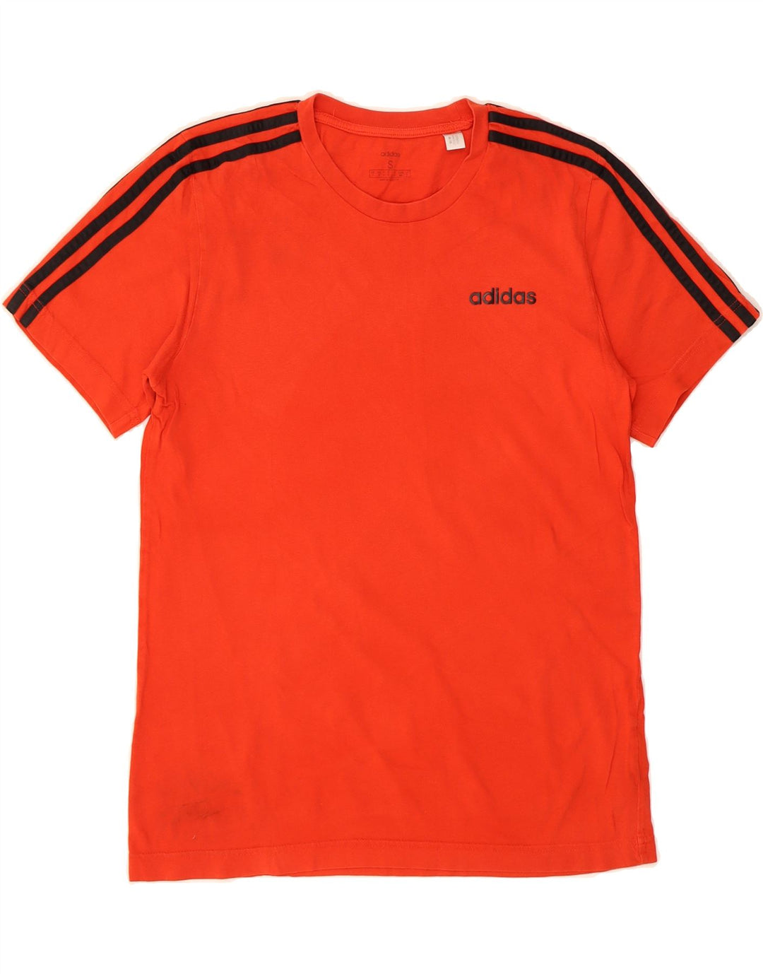 ADIDAS Mens T-Shirt Top Small Orange Cotton Vintage Adidas and Second-Hand Adidas from Messina Hembry 
