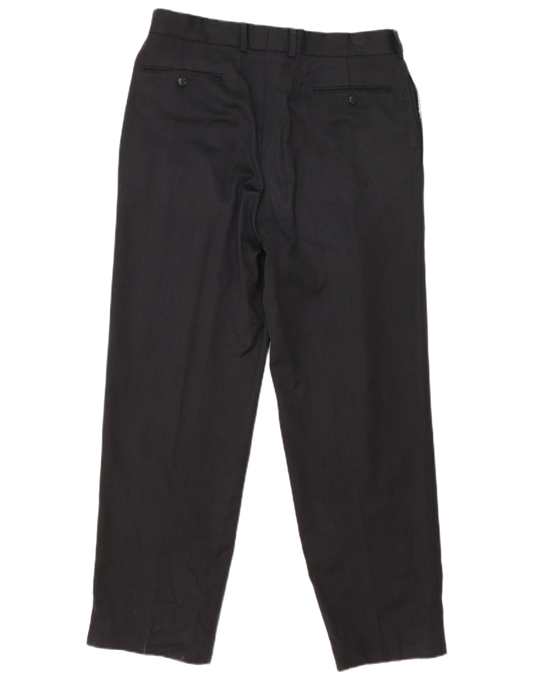 Marks & Spencer Mens Pegged Suit Trousers W34 L30 Grey Wool
