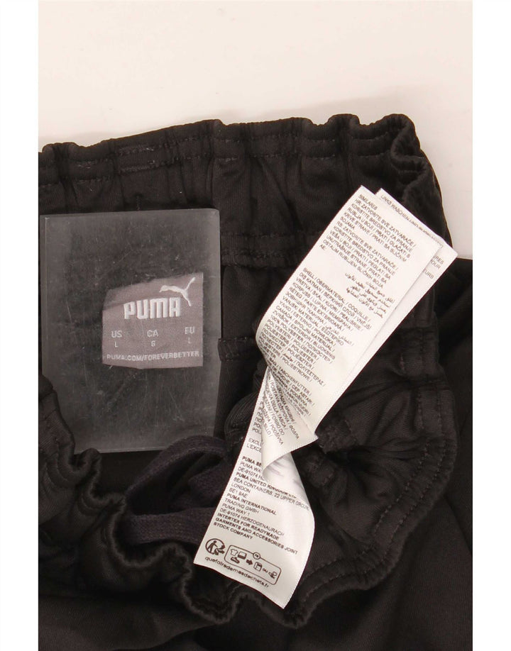 Puma Mens Tracksuit Trousers Large  Black Polyester