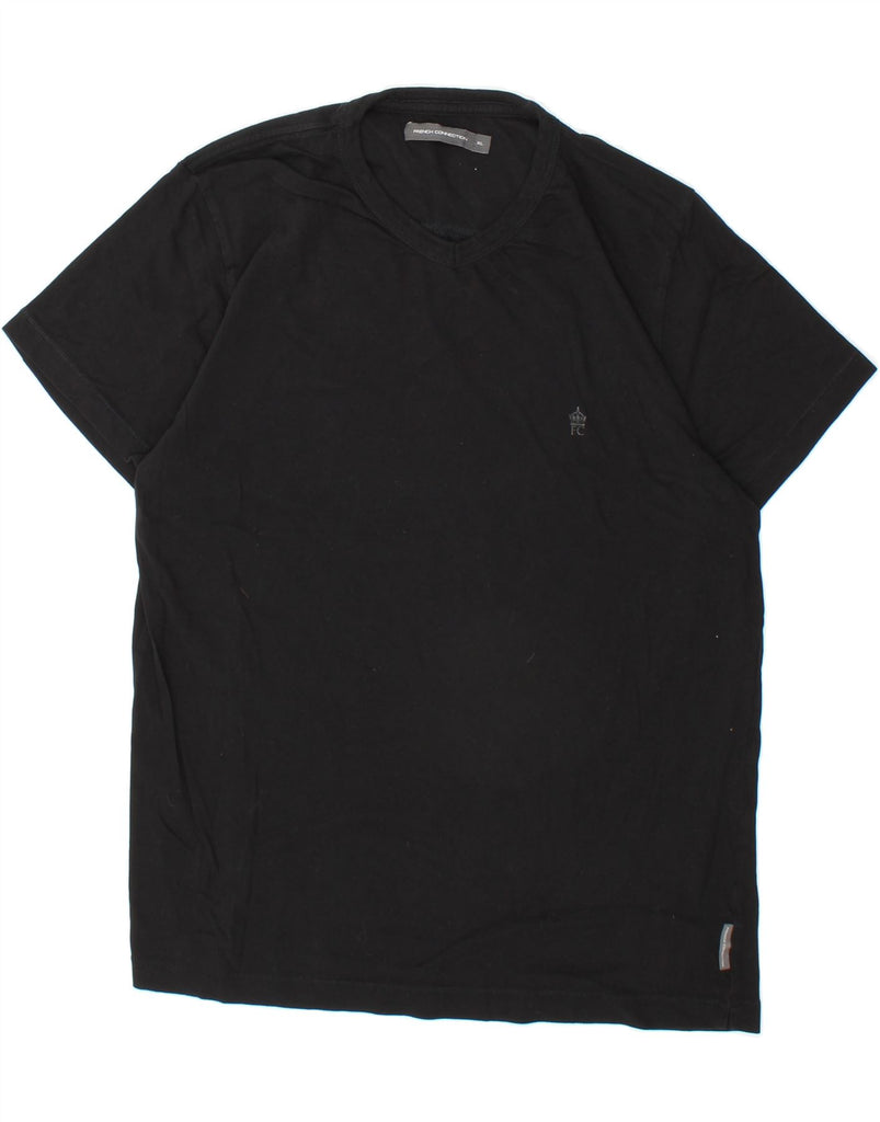 FRENCH CONNECTION Mens T-Shirt Top XL Black Cotton Vintage French Connection and Second-Hand French Connection from Messina Hembry 