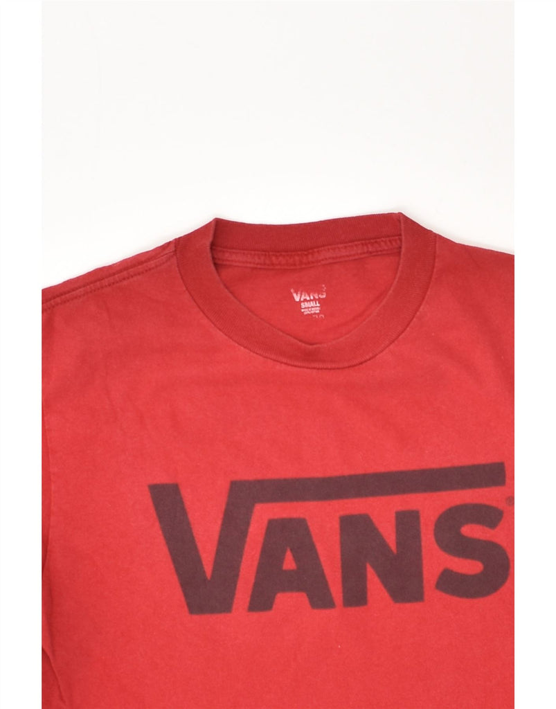 VANS Boys Graphic T-Shirt Top 9-10 Years Small  Red Cotton | Vintage Vans | Thrift | Second-Hand Vans | Used Clothing | Messina Hembry 