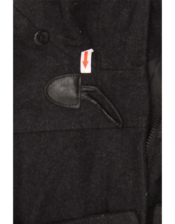 Nautica Womens Duffle Coat UK 14 Medium Black Wool