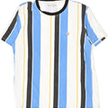 GUESS Mens T-Shirt Top Small Blue Striped | Vintage Guess | Thrift | Second-Hand Guess | Used Clothing | Messina Hembry 