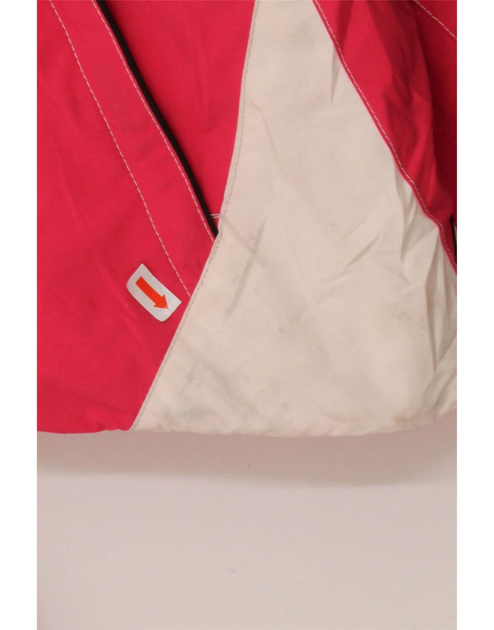 COLMAR Womens Hooded Ski Jacket EU 38 Small Pink Colourblock