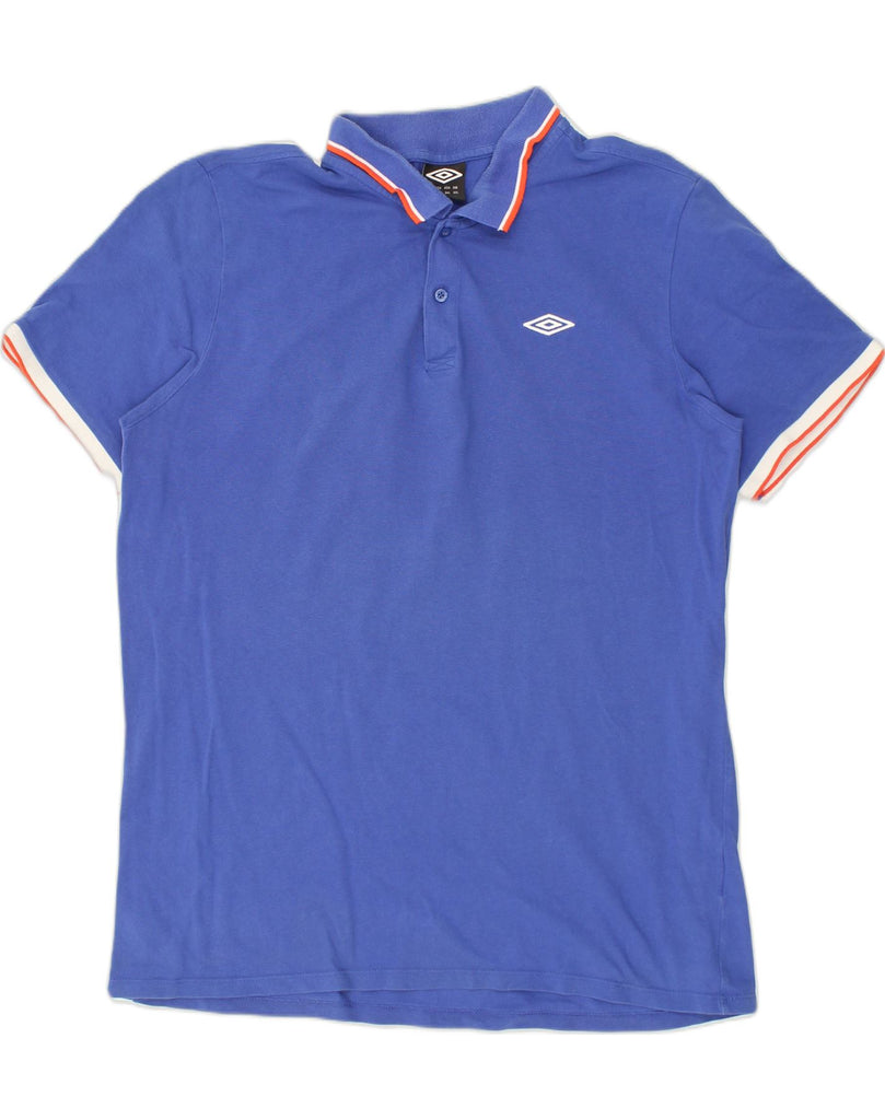 UMBRO Mens Polo Shirt 2XL Blue | Vintage Umbro | Thrift | Second-Hand Umbro | Used Clothing | Messina Hembry 