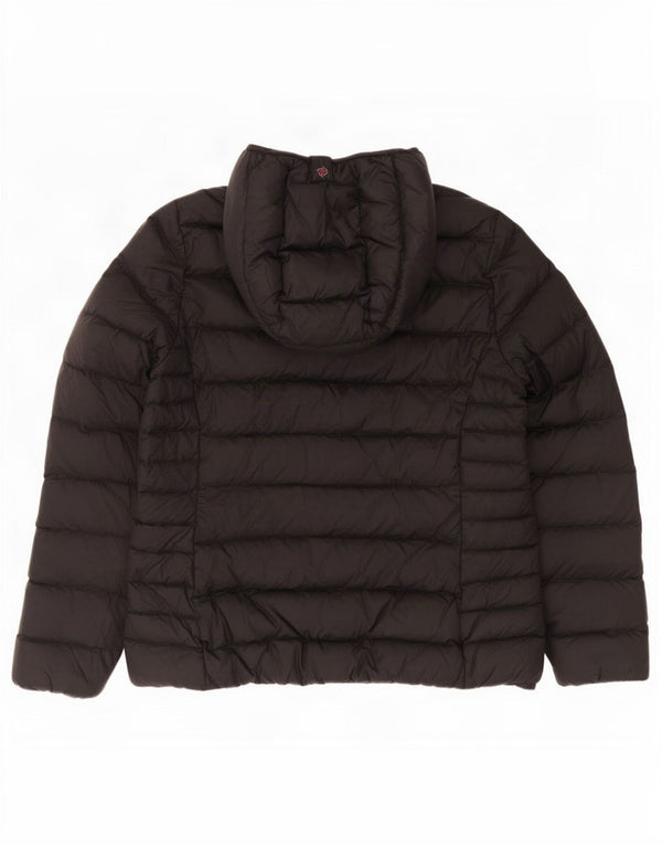 Canadiens Womens Hooded Padded Jacket UK 20 2XL Black Polyamide