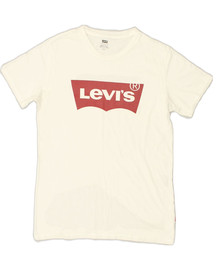 LEVI'S Mens Graphic T-Shirt Top Small White | Vintage Levi's | Thrift | Second-Hand Levi's | Used Clothing | Messina Hembry 