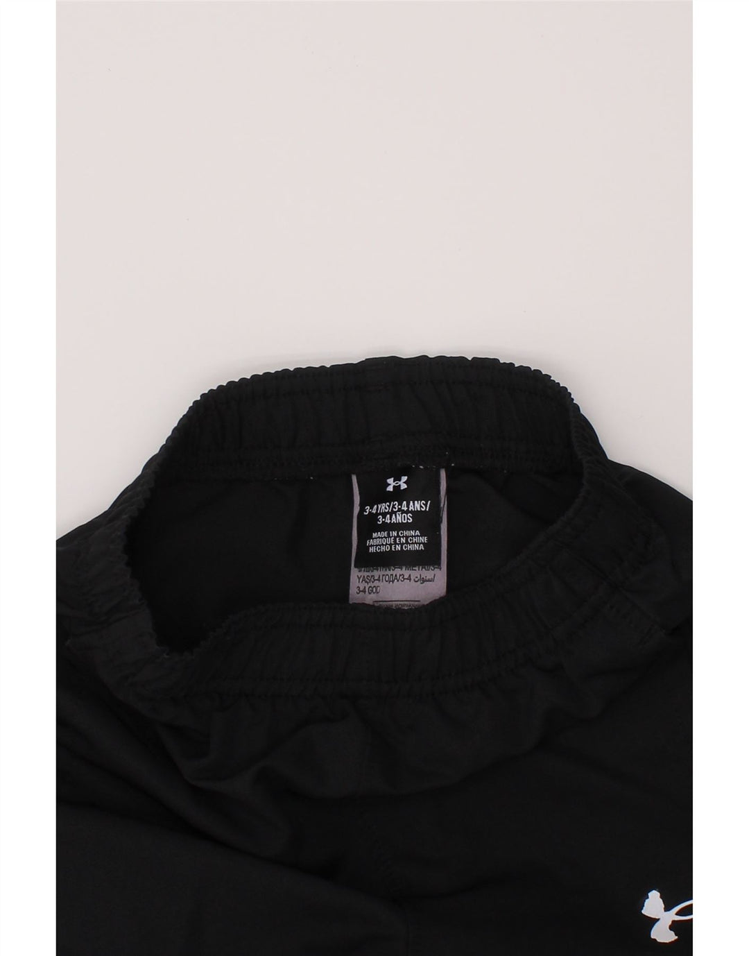 UNDER ARMOUR Boys Graphic Tracksuit Trousers Joggers 3-4 Years  Black