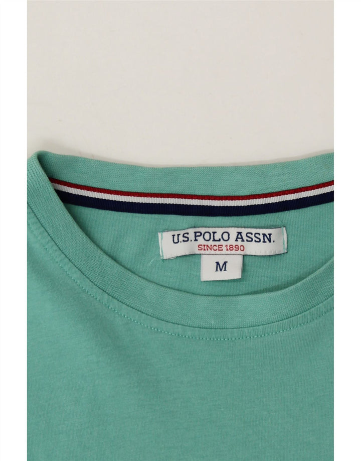 U.S. POLO ASSN. Mens T-Shirt Top Medium Turquoise Cotton Vintage U.S. Polo Assn. and Second-Hand U.S. Polo Assn. from Messina Hembry 