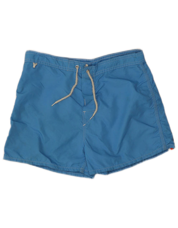 Sundek Mens Swimming Shorts Medium  Blue Nylon