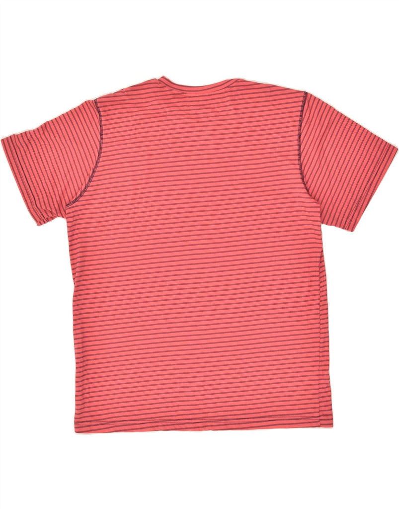 COLUMBIA Mens Omni-Wick T-Shirt Top Large Pink Striped Cotton | Vintage Columbia | Thrift | Second-Hand Columbia | Used Clothing | Messina Hembry 