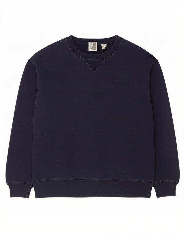 Gap Mens Sweatshirt Jumper Large Navy Blue Cotton