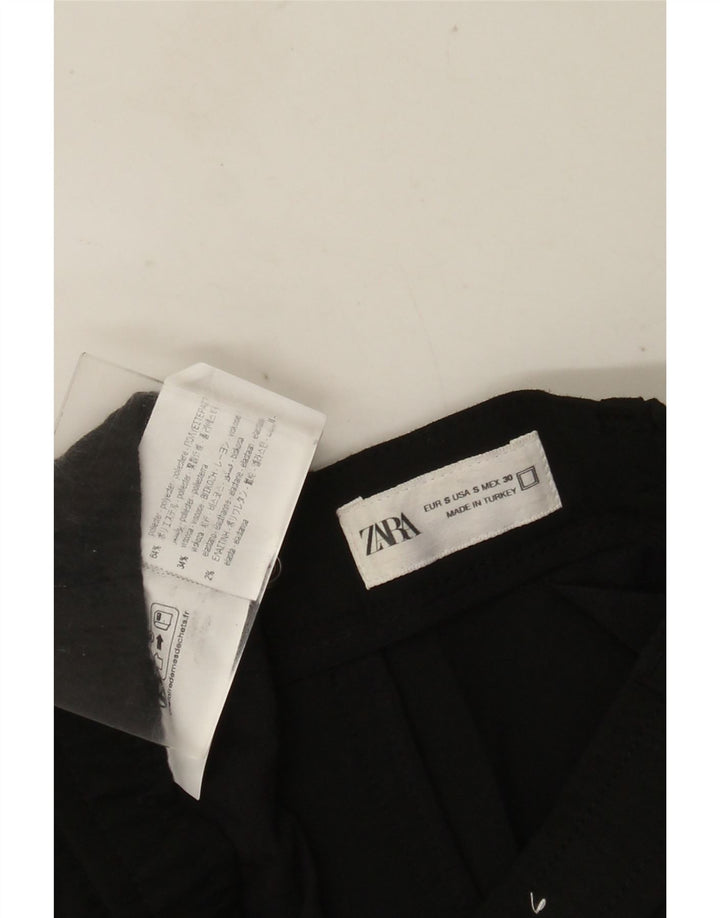 Zara Mens Slim Chino Trousers Small W30 L29 Black Polyester