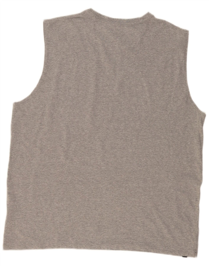 Nike Mens Vest Top 2XL Grey Cotton