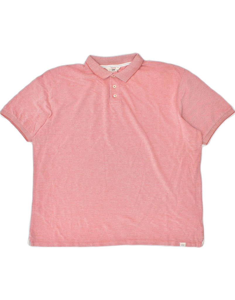 LEE Mens Polo Shirt XL Pink Cotton | Vintage | Thrift | Second-Hand | Used Clothing | Messina Hembry 