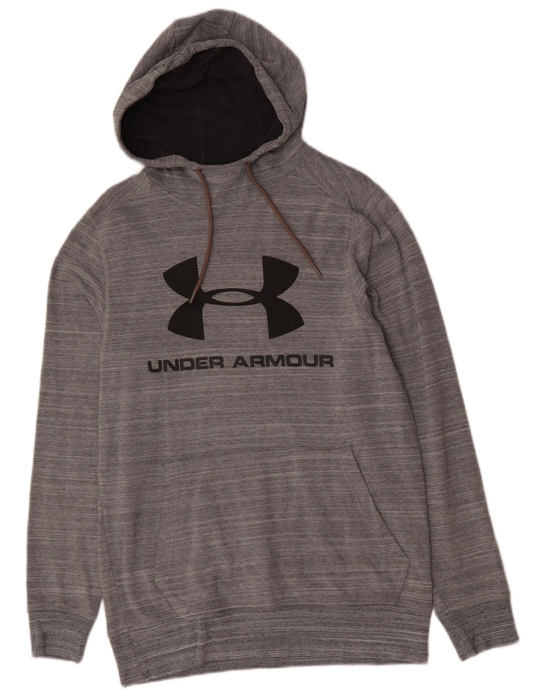 UNDER ARMOUR Mens Graphic Hoodie Jumper Small Grey