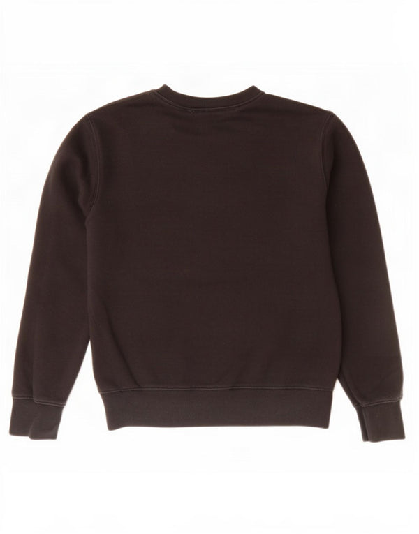 New Balance Womens Oversized Sweatshirt Jumper UK 10 Small Black Cotton