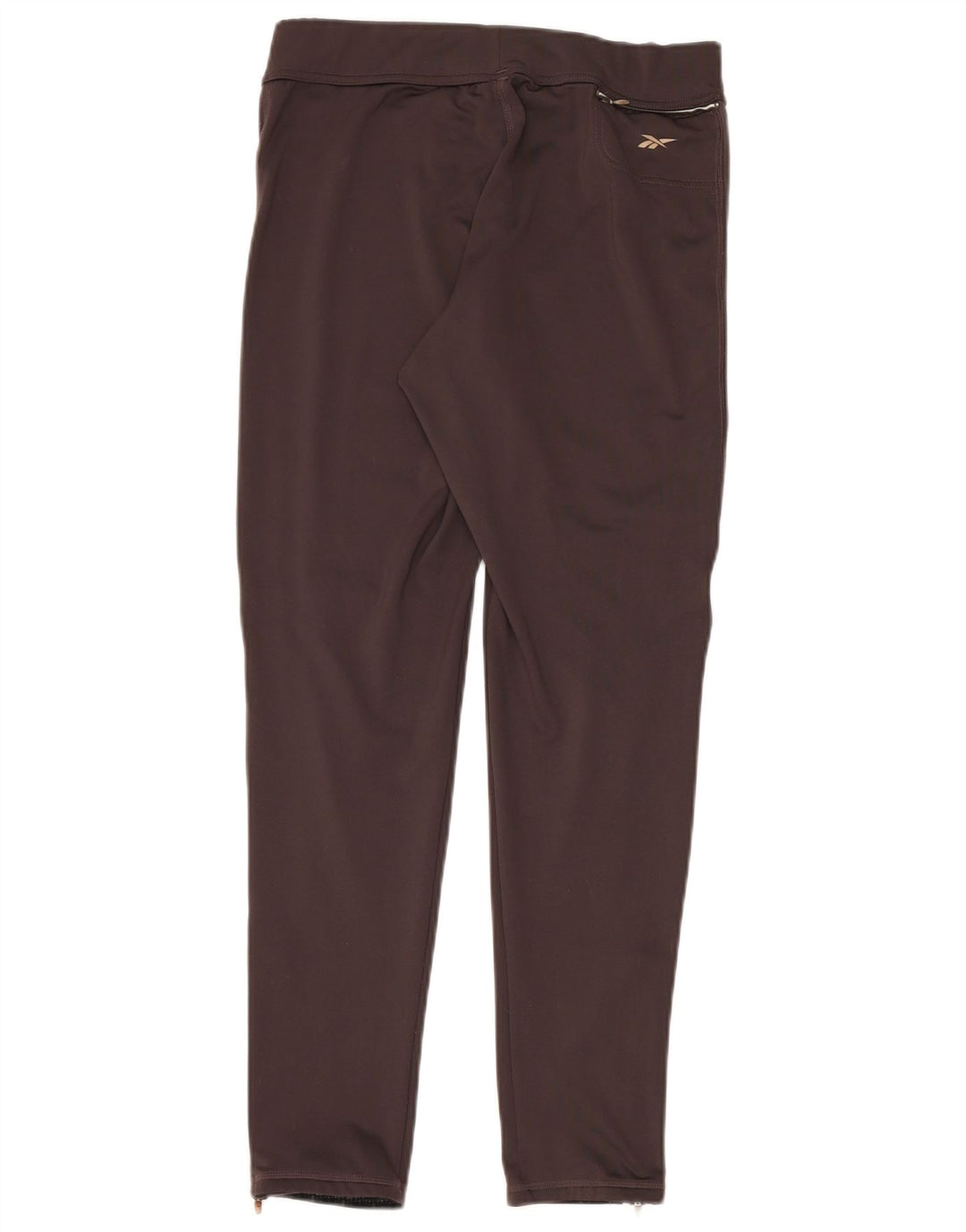 Reebok Womens Leggings UK 16 Large  Brown Polyester
