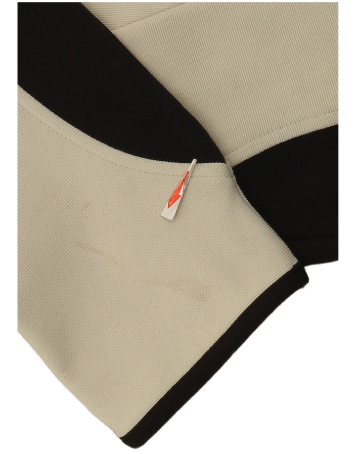 Kappa Womens Tracksuit Top Jacket UK 16 Large White Colourblock Polyester