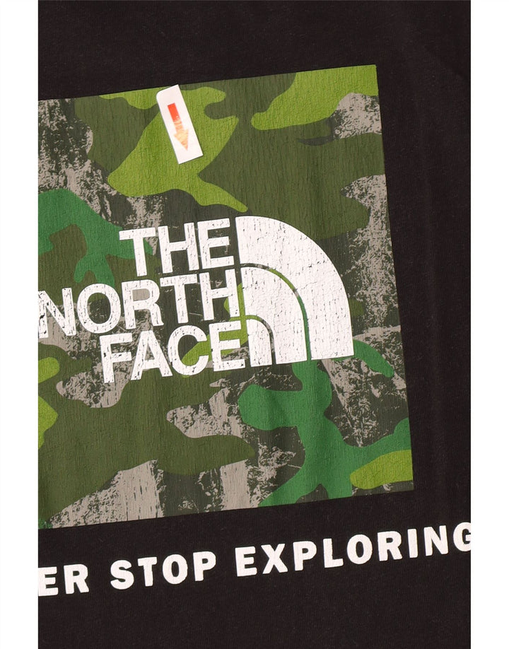 The North Face Mens Graphic T-Shirt Top Medium Black Cotton