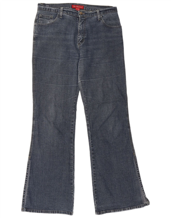 Ben Sherman Womens Bootcut Jeans W32 L32 Blue Cotton