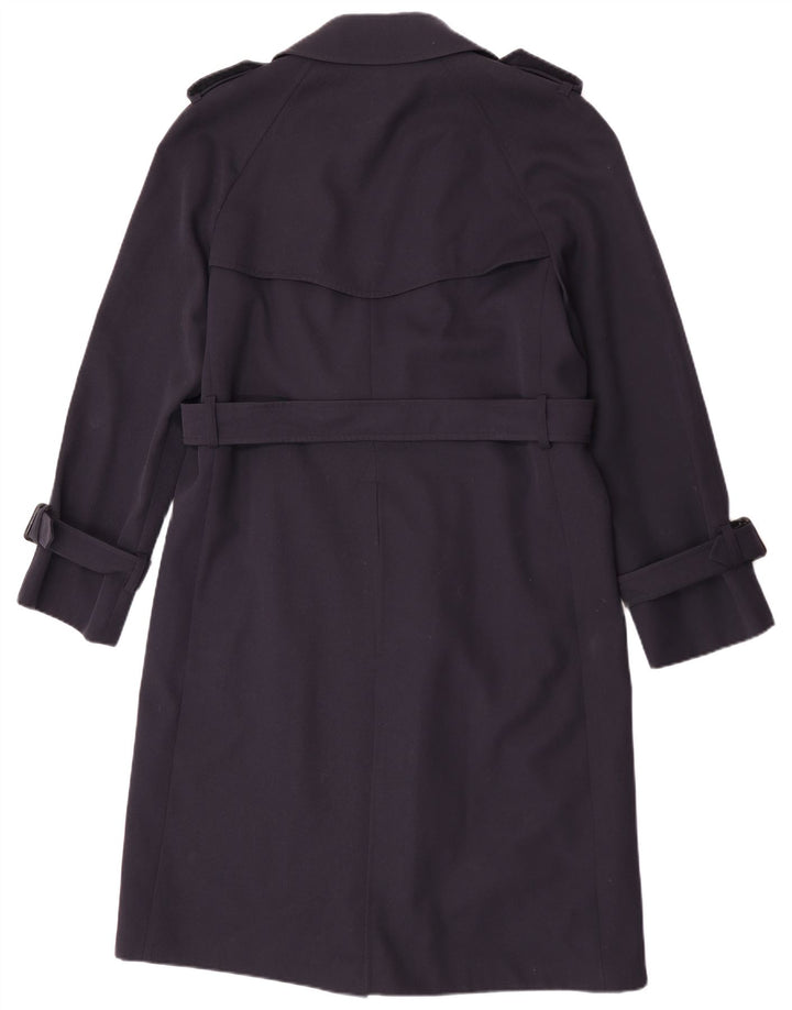 Sangiorgio Mens Trench Coat UK 38 Medium Navy Blue