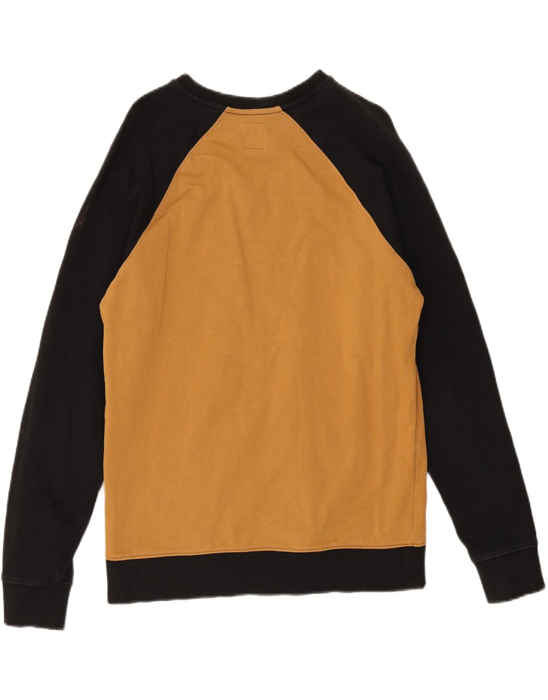 Vans Mens Sweatshirt Jumper Medium Brown Colourblock Cotton