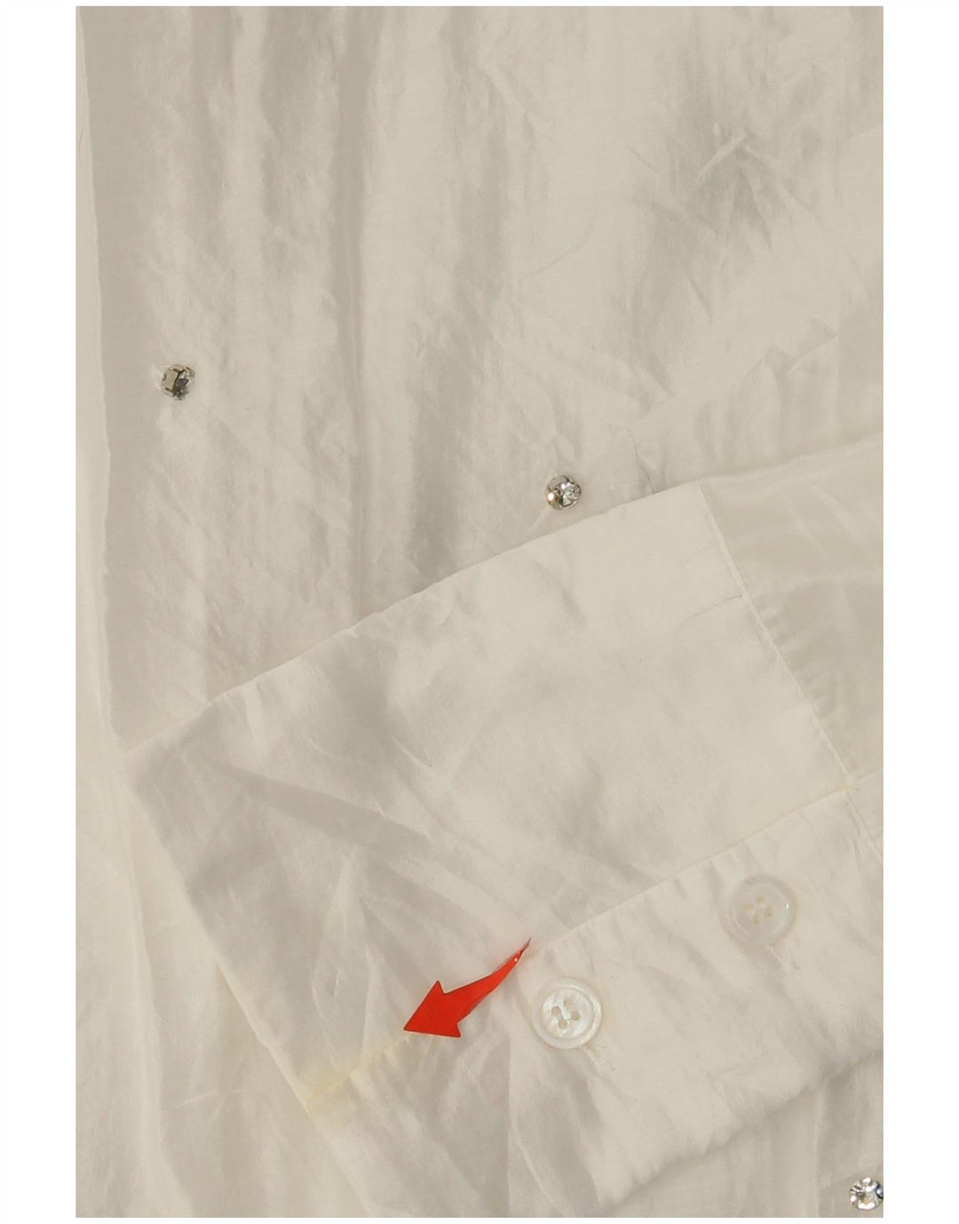 ZARA Womens Oversized Shirt Blouse UK 6 XS White