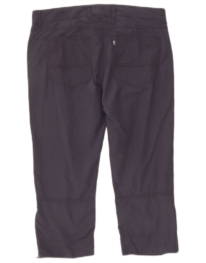 Fjall Raven Womens Capri Trousers EU 40 Medium W31 L21 Navy Blue Polyamide