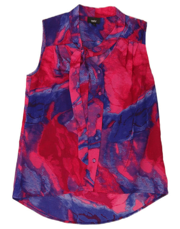 MOSSIMO Womens Oversized Longline Shirt Blouse UK 6 XS Multicoloured