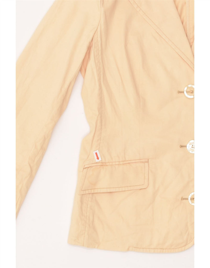 SALVATORE FERRAGAMO Womens 2 Piece Suit IT 44 Medium W32 L31 Yellow Cotton | Vintage Salvatore Ferragamo | Thrift | Second-Hand Salvatore Ferragamo | Used Clothing | Messina Hembry 