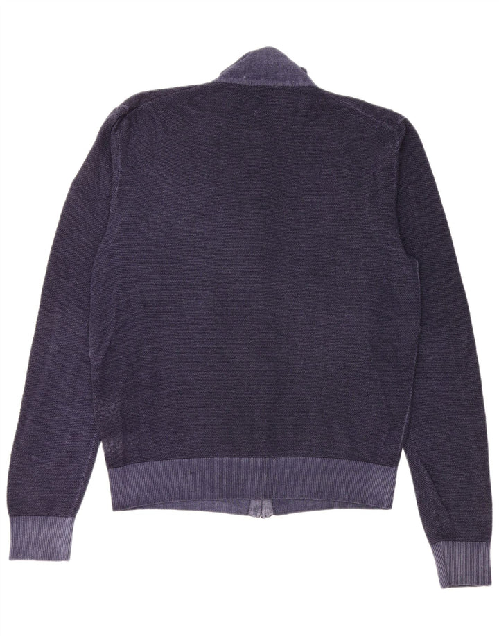 Sun68 Womens Cardigan Sweater UK 20 2XL Navy Blue Wool